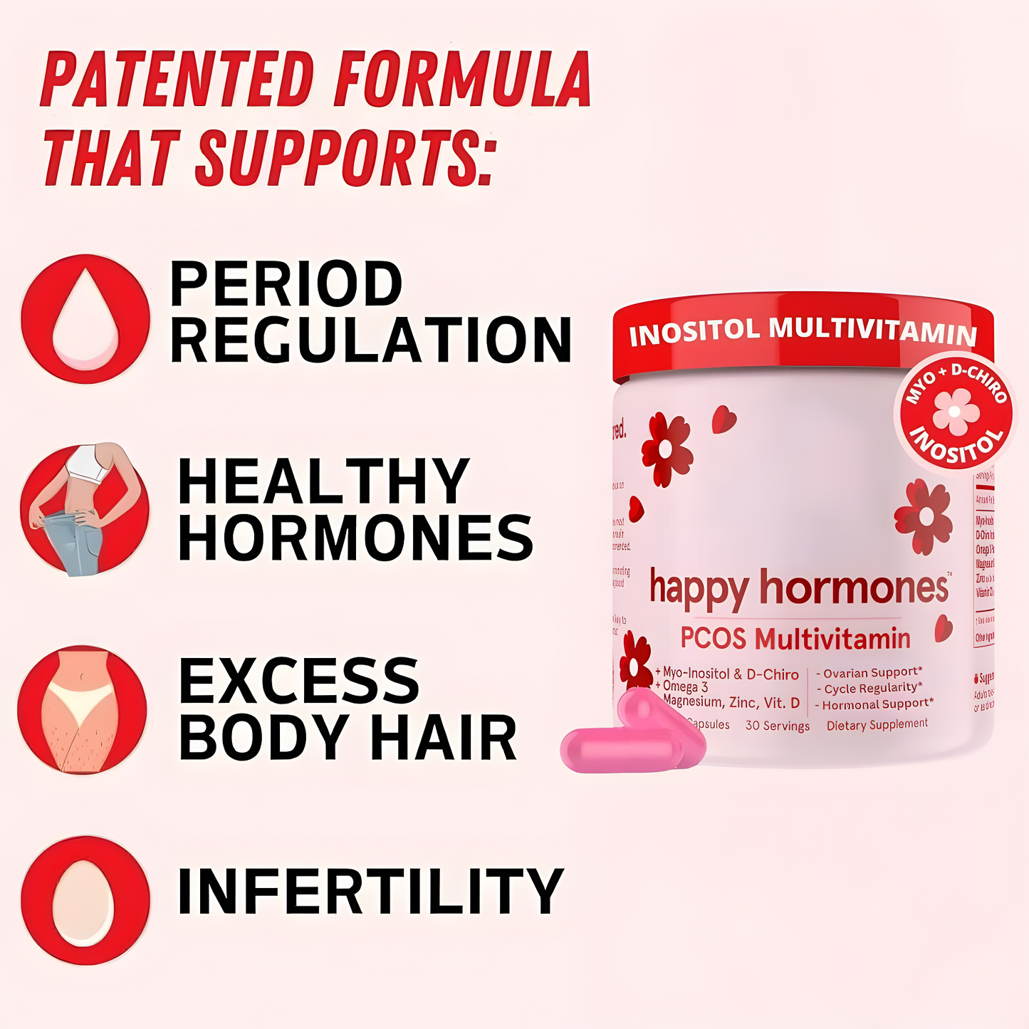 OVAHEALTH Happy Hormones – For PCOS Fertility Support